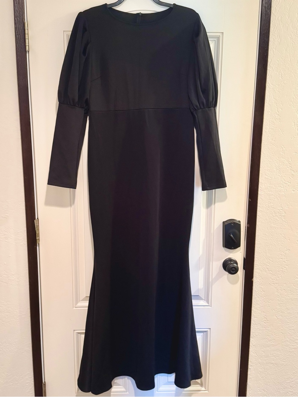 Classic Black Long Sleeve Women's Dress 2X